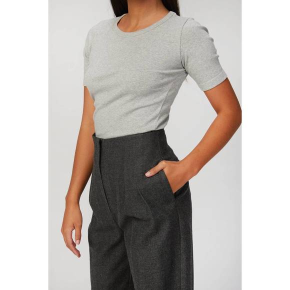 NEW IN THE MOOD FOR LOVE clyde herringbone pants in antracite - Picture 4 of 4